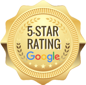 five star review google logo