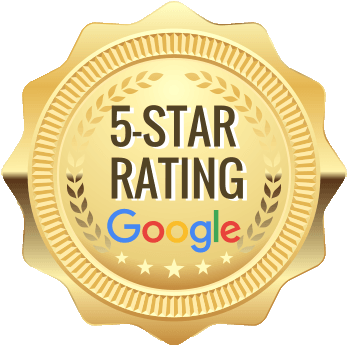 five star review google logo